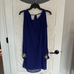 Elegant Blue Women's Dress